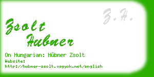 zsolt hubner business card