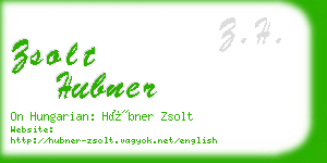 zsolt hubner business card